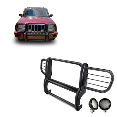 Black Horse Off Road Grille Guard Kit Modular Black Fits 06-10 Jeep Commander