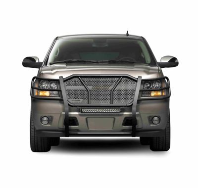 Image showing  Rugged Grille Guard Kit Modular Black fits 07-14 Chevy Tahoe/Suburban 1500, 07-13 Avalanche, RU-CHTA07-B-K2