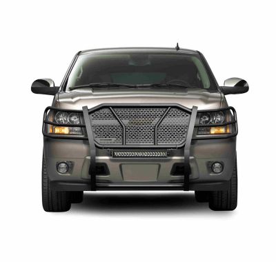 Image showing  Rugged Grille Guard Kit Modular Black fits 07-14 Chevy Tahoe/Suburban 1500, 07-13 Avalanche, RU-CHTA07-B-K2