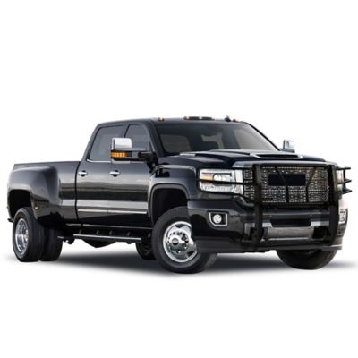 Black Horse Off Road Rugged Heavy Duty Grille Guard Modular Black Fits 15-19 GMC Sierra 2500 HD /3500 HD ( Excl. Denali )