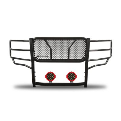 Black Horse Off Road Rugged Heavy Duty Grille Guard Kit Modular Black Fits 15-19 Chevy Silverado 3500 HD15-19 Silverado 2500 HD