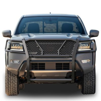Black Horse Off Road Rugged Heavy Duty Grille Guard Modular Black Fits 2022-2025 Nissan Frontier
