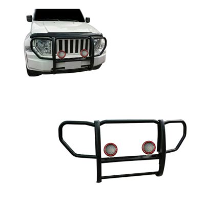 Image showing  Grille Guard Kit 1-Piece Black Fits 2008-2012 Jeep Liberty