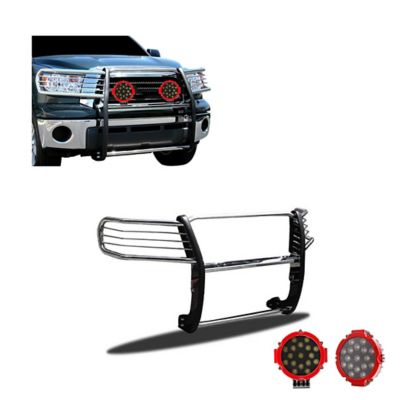 Black Horse Off Road Grille Guard Kit Modular Stainless Steel Fits 2008-2022 Toyota Sequoia 2007-2021 Toyota Tundra