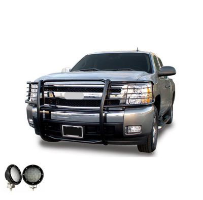 Black Horse Off Road Grille Guard Kit Modular Black Fits 14-18 Chevrolet Silverado 150019-19 Chevrolet Silverado 1500 LD