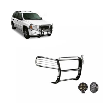Black Horse Off Road Grille Guard Kit Modular Stainless Steel Fits 2002-2009 GMC Envoy