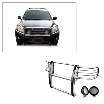 Black Horse Off Road Grille Guard Kit Modular Stainless Steel Fits 2006-2018 Toyota RAV4