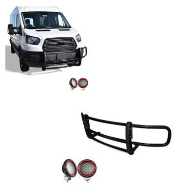 Black Horse Off Road Spartan Grille Guard Kit Modular Fits 2015-2019 Ford Transit-150/Transit-250/Transit-350, 17FOTRMA-PLFR