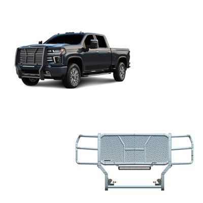 Black Horse Off Road Rugged Grille Guard Kit Modular Black fits 20-25 Chevy Silverado 2500 HD/3500 HD, RU-CHSI30-B-KIT
