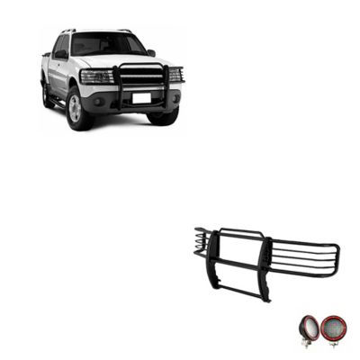 Black Horse Off Road Grille Guard Kit Fits 2001-2003 Ford Explorer Sport, 2001-2005 Ford Explorer Sport Trac, 17FJ24MA-PLFR