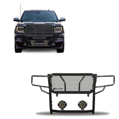 Black Horse Off Road Rugged Heavy Duty Grille Guard Kit Modular Black fit 14-18 GMC Sierra 150019-22 GMC Sierra 1500 Limited