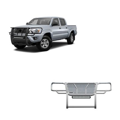 Black Horse Off Road Rugged Heavy Duty Grille Guard Kit Modular Black fits 2005-2015 Toyota Tacoma, RU-TOTA05-B-KIT