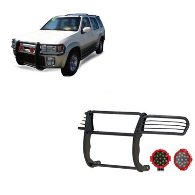 Black Horse Off Road Grille Guard Kit Modular Black Fits 1997-2003 Infiniti QX4, 1996-2004 Nissan Pathfinder, 17NE23MA-PLR