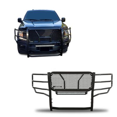 Black Horse Off Road Rugged Grille Guard Kit Modular Black Fits 2015-2020 Ford F-150 (Excl 2020 Diesel Models), RU-FOF115-B-KIT