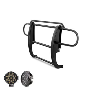 Black Horse Off Road Grille Guard Kit Modular Black, Fits 2007-2018 Jeep Wrangler JK Excludes Rubicon, 4DR&2DR
