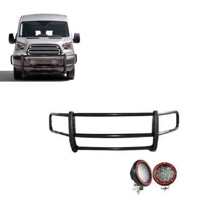 Black Horse Off Road Spartan Grille Guard Kit Modular Black Fits -25 Ford Transit-350 HD/Transit-350/Transit-250/Transit-150.