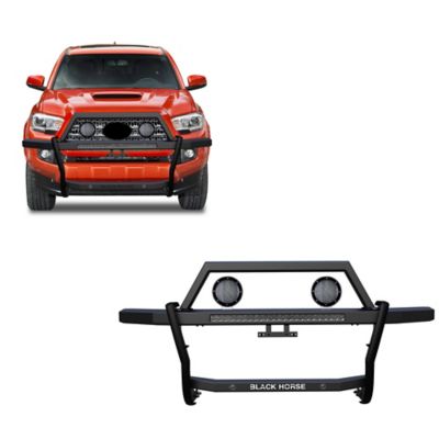 Black Horse Off Road Rambler Grille Guard Kit Modular Black fits 2005-2023 Toyota Tacoma, RAGT01-K1PLFB