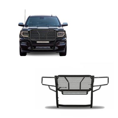 Black Horse Off Road Rugged Grille Guard Kit Modular Fits 14-18 GMC Sierra 1500, 19-22 GMC Sierra 1500 Limited, RU-GMSI14-B-K1
