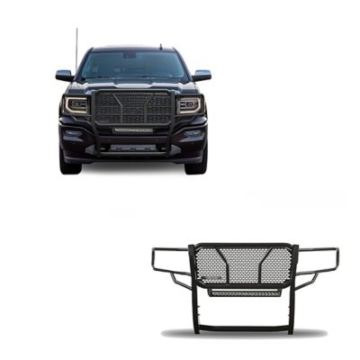 Black Horse Off Road Rugged Grille Guard Kit Modular fits 14-18 GMC Sierra 1500, 19-22 GMC Sierra 1500 Limited, RU-GMSI14-B-K2