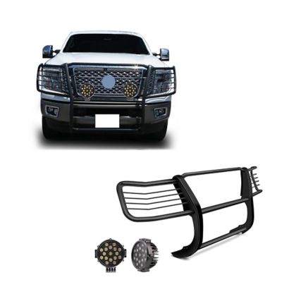 Black Horse Off Road Grille Guard Kit Modular Black Fits 2016-2024 Nissan Titan XD, Incl Diesel and Gas Engine