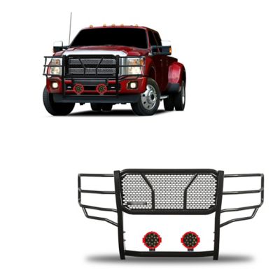 Black Horse Off Road Rugged Grille Guard Kit Modular Black fits 11-16 Ford F-250 /F-350/F-450 /F-550 Super Duty, RU-FOF211-B-PLR