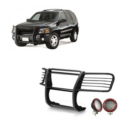 Black Horse Off Road Grille Guard Kit Modular Black fits 02-06 GMC Envoy (Excl Denali), 02-06 GMC Envoy XL (Excl Denali)