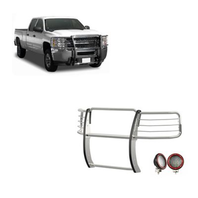 Black Horse Off Road Grille Guard Kit Modular Stainless Steel, 14-18 Chevy Silverado 1500, 19 Silverado 1500 LD, 17GT27MSS-PLFR
