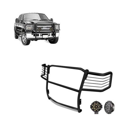 Black Horse Off Road Grille Guard Kit Modular Black Fits 1999-07 Ford F-250 Super Duty1999-04 Ford F-350/F-450/F-550 Super Duty
