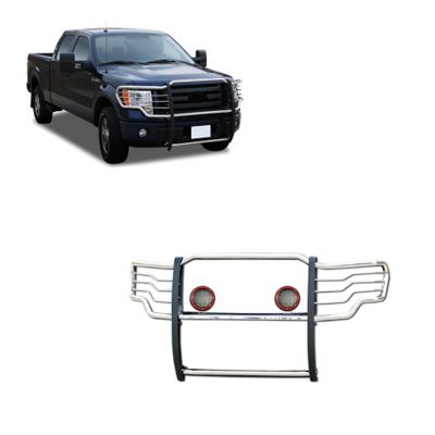 Black Horse Off Road Grille Guard Kit Modular Stainless Steel Fits 2009-2014 Ford F-150, Excl. 10-14 F150 Raptor Models