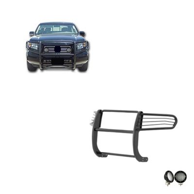 Black Horse Off Road Grille Guard Kit Modular Black Fit 2006-2014 Honda Ridgeline, 17A152500A1MA-PLFB