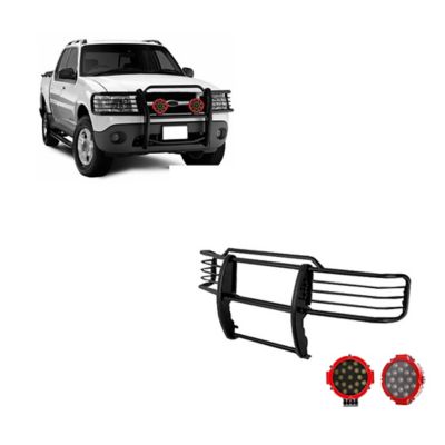 Black Horse Off Road Grille Guard Kit Modular Black Fits 2001-2003 Ford Explorer Sport, 2001-2005 Ford Explorer Sport Trac