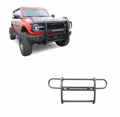 Black Horse Off Road Beacon Grille Guard Modular Black fits 2021-2025 Ford Bronco ( Full Size ).