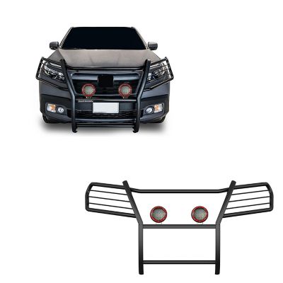 Black Horse Off Road Grille Guard Kit Modular Black Fits 2016-2019 Honda Ridgeline, 17H01MA-PLFR