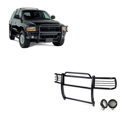 Black Horse Off Road Grille Guard Kit Modular Black Fits 1997-2004 Dodge Dakota, 2000-2003 Dodge Durango Sport, 17BH23MA-PLFB