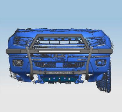 Image showing 1 th Black Horse Off Road Rambler Grille Guard Modular Black Fits 2024-2025 Toyota Tacoma