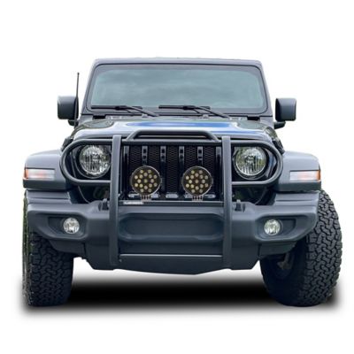 Black Horse Off Road Grille Guard Kit Modular Black, Fits 2020-2025 Jeep Gladiator2018-2025 Jeep Wrangler JL