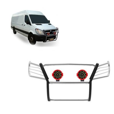 Black Horse Off Road Grille Guard Kit Modular Stainless Steel Fits 07-18 Sprinter, 17D502MSS-PLR