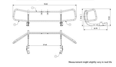Image showing  Front Runner Stainless Steel Fits 2017-2022 Honda CR-V