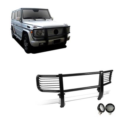 Black Horse Off Road Grille Guard Kit Modular Black Fits 2003-2010 Mercedes-Benz G55 AMG1999-2010 Mercedes-Benz G500