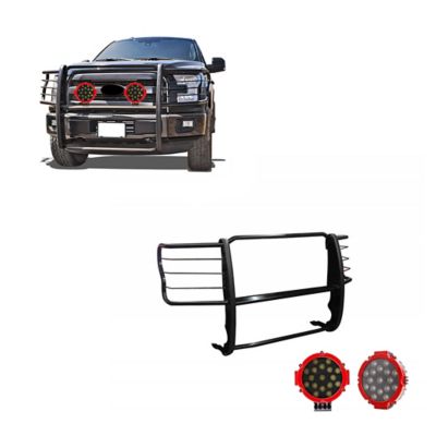Black Horse Off Road Grille Guard Kit Modular Black Fit 2017-2023 Ford F-250/F-350/F-450/F-550 Super Duty, 17FB28MA-PLR