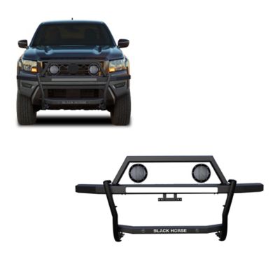 Black Horse Off Road Rambler Grille Guard Kit Modular Black Fits 2022-2024 Nissan Frontier, RAGN01-PLFB