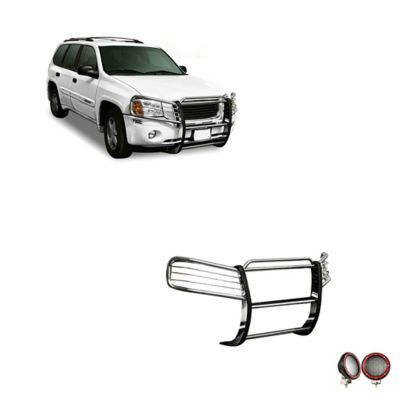 Black Horse Off Road Grille Guard Kit Modular Stainless Steel Fits 2002-2009 GMC Envoy, 17GD26MSS-PLFR