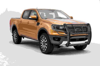 Image showing  Rugged Heavy Duty Grille Guard Modular Black Fits 2019-2023 Ford Ranger