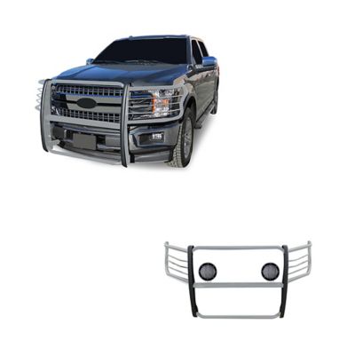 Black Horse Off Road Grille Guard Kit Modular Stainless Steel Fits 2015-2025 Ford F-150, 17FP32MSS-PLFB