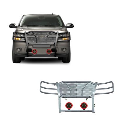Black Horse Off Road Rugged Grille Guard Kit Modular Black, 07-14 Chevy Tahoe/Suburban 1500, 07-13 Avalanche, RU-CHTA07-B-PLR