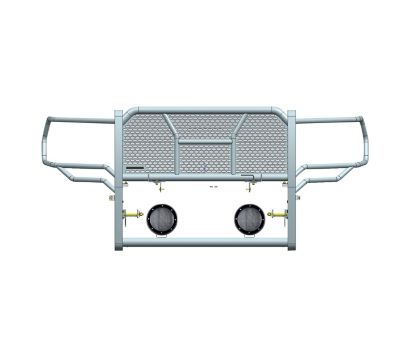 Image showing  Rugged Grille Guard Kit Modular Black Fits 2019-2024 Ram 2500, 2019-2024 Ram 3500, RU-DORA20-B-PLFB
