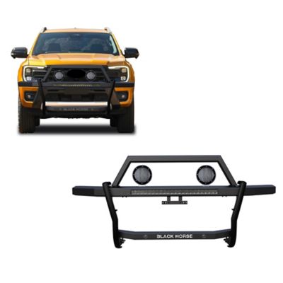 Black Horse Off Road Rambler Grille Guard Kit Modular Black Fits 2019-2023 Ford Ranger, RAGF10-K1PLFB