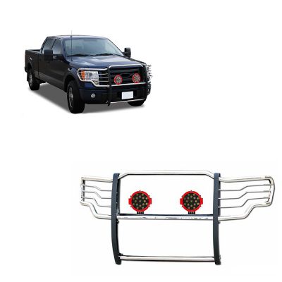 Image showing  Grille Guard Kit Modular Stainless Steel Fits 2015-2025 Ford F-150, 17FP32MSS-PLR