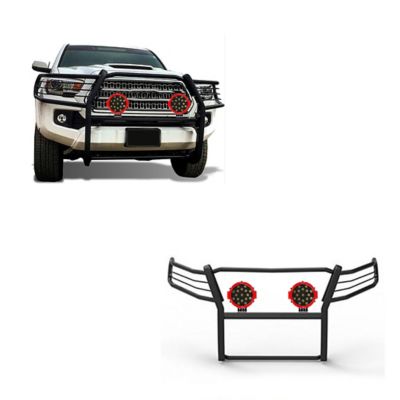 Black Horse Off Road Grille Guard Kit Modular Black Fits 16-23 Toyota Tacoma, 17A096402MA-PLR