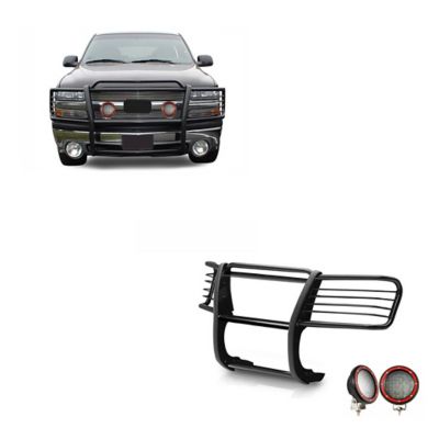 Black Horse Off Road Grille Guard Kit, 99-02 Silverado 1500, 00-06 Suburban 1500/Tahoe/GMC Yukon/Yukon XL 1500, 17GT23MA-PLFR